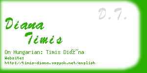 diana timis business card